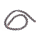 Chapelets de perles en hématite synthétique sans magnétiques X-G-I273-09-2