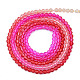 Transparent Glass Beads Strands GLAA-N041-009-11-1