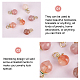 OLYCRAFT 10pcs Peach Charms Natural Agate Peach Pendants Enamel Fruit Pendants 14x10mm Pink Green Charm for Necklace Bracelet Earrings Jewelry Making DIY Crafts G-PH0001-86-4