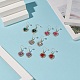 Alloy Rhinestone Heart Dangle Earrings EJEW-JE05149-2