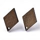 Accessoires de boucles d'oreilles en bois de noyer MAK-N033-005-2