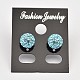 Sterling Silver Austrian Crystal Rhinestone Ball Stud Earrings for Girl X-Q286H031-2