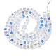 Electroplate Transparent Glass Beads Strands EGLA-N002-17B-B01-2