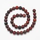 Frosted Round Natural Brecciated Jasper Beads Strands G-N0166-47-8mm-3