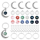 PandaHall 88pcs Crescent Moon Keychain Making Kit DIY-PH0006-44-1