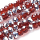 Chapelets de perles en verre électroplaqué X-GR8MMY-18S-1