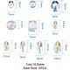 Pandahall elite 150 pz taiwan strass acrilico link strass sfaccettati per la creazione di gioielli e decorazioni per abiti ACRT-PH0001-01-3