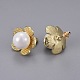 Iron Hair Clip and Stud Earrings Jewelry Sets SJEW-E331-03-3