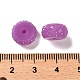 オペーク樹脂ビーズ  テクスチャーロンデル  蘭  12x7mm  穴：2.5mm RESI-B020-07R-3