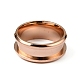 201 кольцо из нержавеющей стали с рифлением для пальцев RJEW-WH0009-03C-RG-2