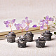 Natural Amethyst Chips Tree Decorations PW-WG51792-01-3
