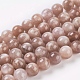 Chapelets de perles de sunstone naturelle naturelles L-G-G099-10mm-14-1