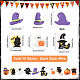 Sunnyclue 40pcs 10 Stile Halloween opake Cabochons aus Harz RESI-SC0002-47-2