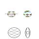 Perles de cristal autrichien 5051-10x8-001PARSH(U)-1