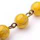 Rondes à la main perles acryliques de banc d'étirage chaînes de colliers bracelets faisant AJEW-JB00052-03-2