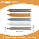 Wadonn 5 個 5 色合金ジッパー  PUレザーフレーム付き  かぎ針編みの財布作りに  ミックスカラー  35.5x4.5x0.25cm  1pc /カラー FIND-WR0010-65-2