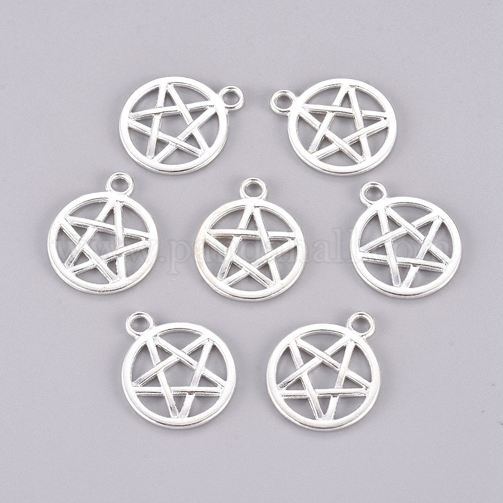 PH PandaHall 60pcs 15 Styles Pendentifs Feuilles Arbre De Vie Breloques