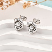 Серьги-гвоздики из нержавеющей стали 304 EJEW-S246-06P