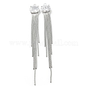Латунные цепочки с подвесками-кисточками KK-D090-04G
