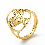 Ионное покрытие (ip) 304 регулируемое кольцо для воздушного змея из нержавеющей стали для женщин RJEW-B027-21G