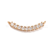 Латунные микропаве прозрачные подвески с фианитом KK-C076-21G