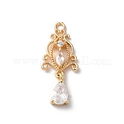 Подвески из латуни и стекла KK-C062-03G