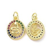 Латунные подвески из микро-паве KK-E068-VF109