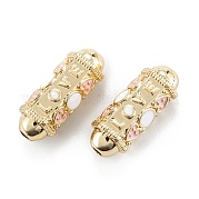 Настоящие позолоченные бусины из латуни 18k KK-A155-23G-C