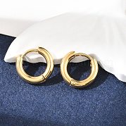 Серьги-кольца из нержавеющей стали 304 с ионным покрытием (IP) EJEW-P177-G-13