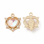 Подвески из экологически чистого сплава с кристаллами и стразами FIND-A025-08G