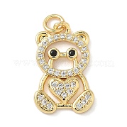 Латунные микро проложить кубического циркония подвески KK-L239-042G