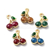Подвески из латуни с эмалью в стойку KK-CJC0008-02G