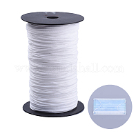 Round Elastic Cord, with Fibre Outside and Rubber Inside, for