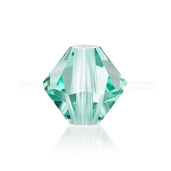 Perle di cristallo preciosa®, cristallo ceco, bicono(451 69 302 rondelle), 50005 Mar dei Caraibi, 3mm, Foro: 0.8 mm