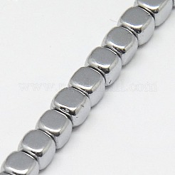 Chapelets de perles en hématite synthétique sans magnétiques&nbsp;G-J172-4x4mm-02