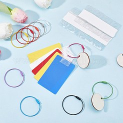 10 porte-clés en fil de fer bicolore&nbsp;FIND-CP0003-82