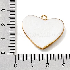 Handgefertigte Anhänger aus Porzellan und Edelstahl 304&nbsp;STAS-Z207-02G-01