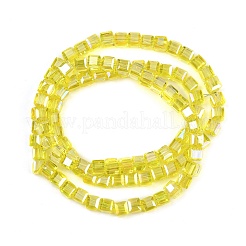 Placcare trasparente perle di vetro fili&nbsp;EGLA-B011-07A-AB01