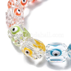 Fatti a mano in vetro murano male occhio fili di perline&nbsp;LAMP-F035-15B