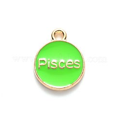 Pendentifs d'émail en alliage&nbsp;ENAM-S124-01B-06H