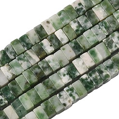 Natürliche grüne Fleck Jaspis Perlen Stränge&nbsp;G-A280-C14-01