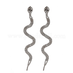 Ohrstecker aus Messing mit Quaste&nbsp;EJEW-C127-01P