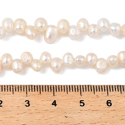 Fili di perle di perle d'acqua dolce coltivate naturali&nbsp;PEAR-I007-04A-02C