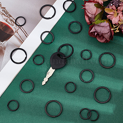 30 Stück 3 Stile geteilte Eisen-Schlüsselanhänger&nbsp;KEYC-CY0001-03