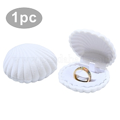 1 pz. Scatole portagioielli in velluto a forma di conchiglia&nbsp;VBOX-YW0001-05C