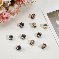 6 pièce de perles européennes en acier inoxydable 303&nbsp;STAS-DR0001-19G