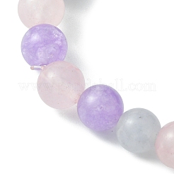 Bracelets extensibles en perles d'aigue-marine naturelle&nbsp;BJEW-TA00502