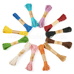 12 Rolle 12 Farben gedrehte Kordeln aus Strohpapier&nbsp;OCOR-TA0002-96