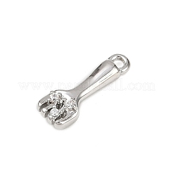 Pendentifs en zircone cubique clair en laiton&nbsp;KK-L238-10P