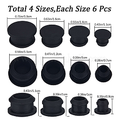 24 bouchon d'étanchéité en silicone pour bouteille de 4 styles&nbsp;AJEW-GF0008-10A-01
